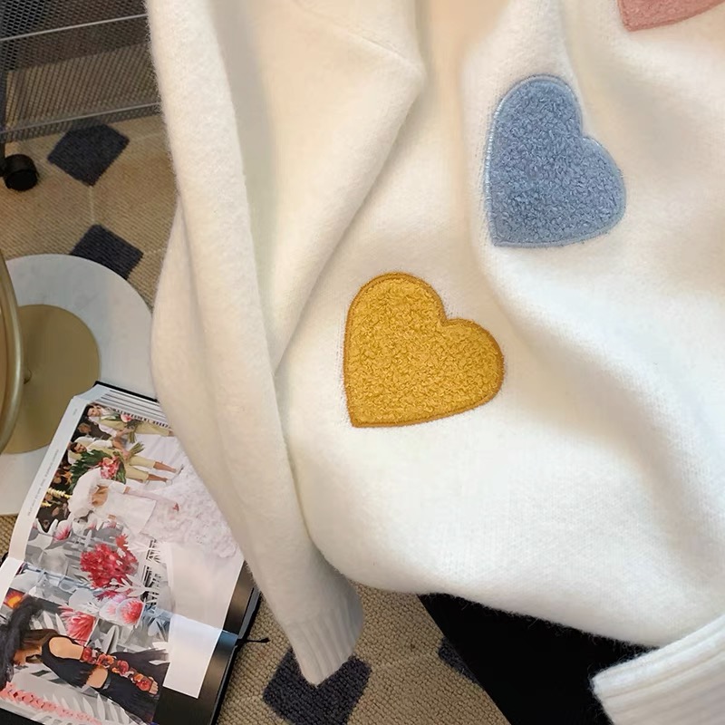 Primadonna heart print sweat top SSZZ287 image