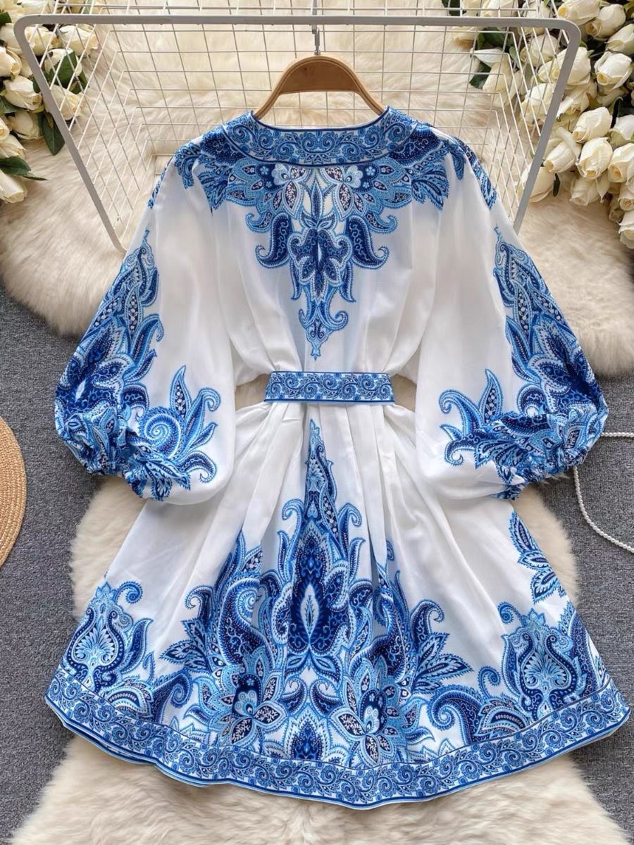 420 blaze print dress ED95 image