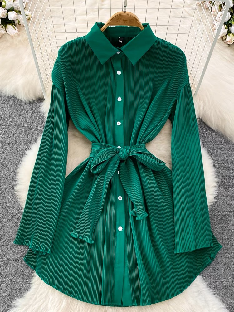 Iconic moment stretchy shirt dress SDZZ802 image