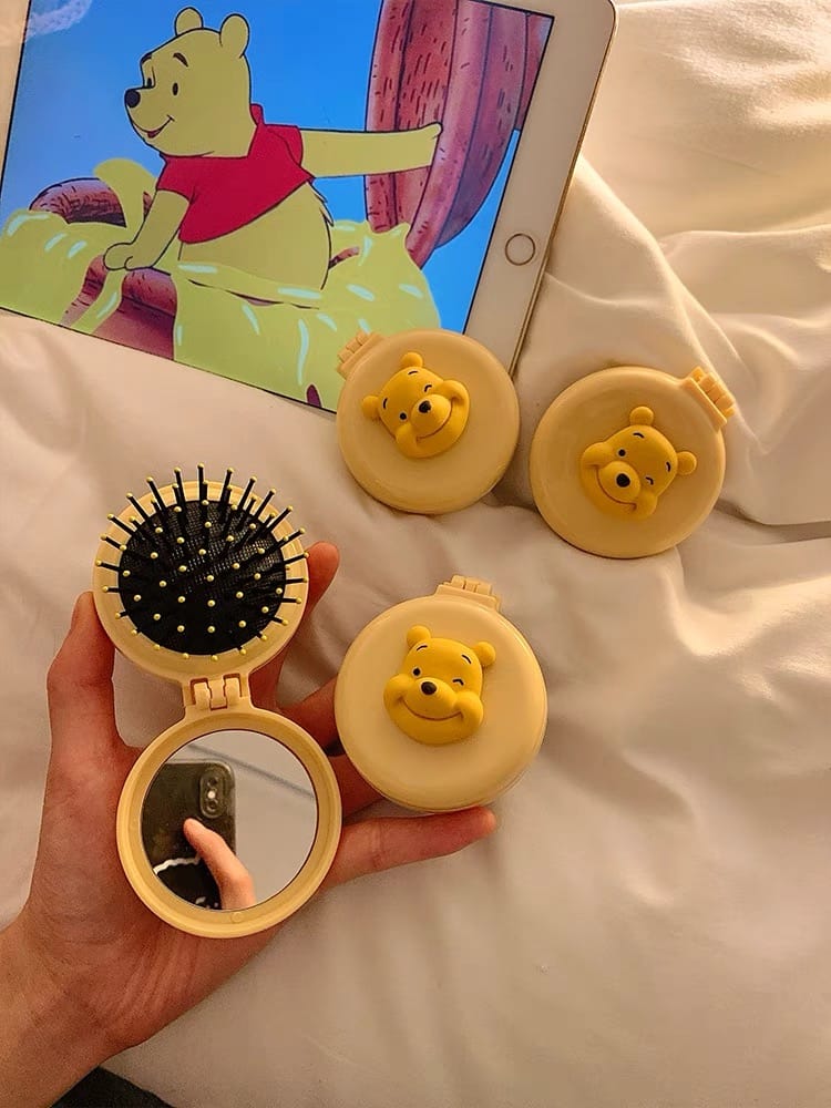 Makeup mirror & brush set MK104 image