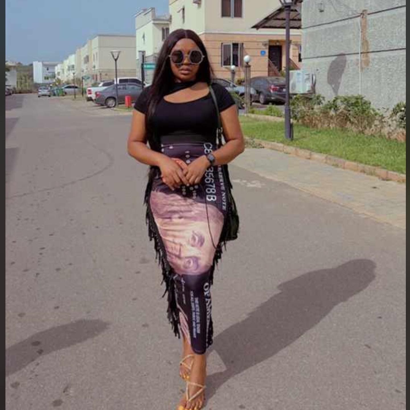 Gone girl print skirt image