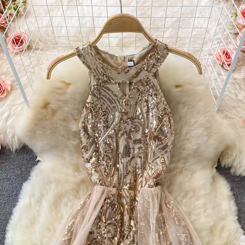 Center of attention mesh dress EVD12 image