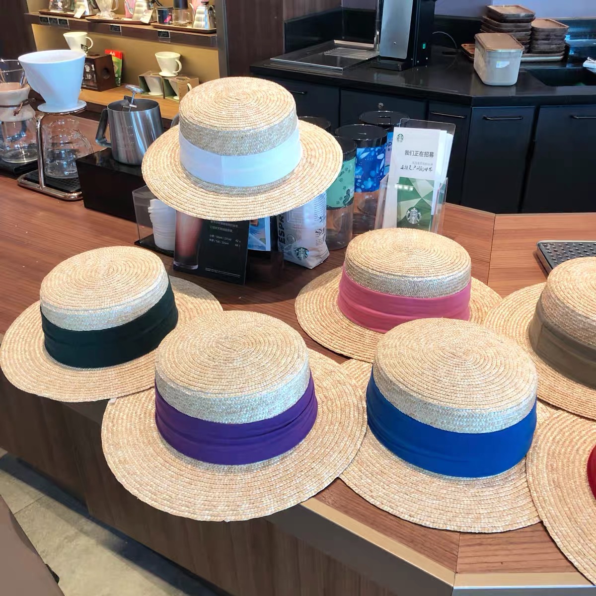 Profresh vacation base straw hat HW114 image