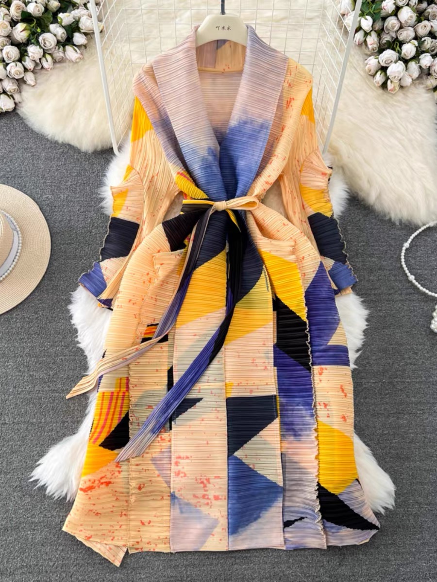 The best art collector ruffle dress EVD46 image