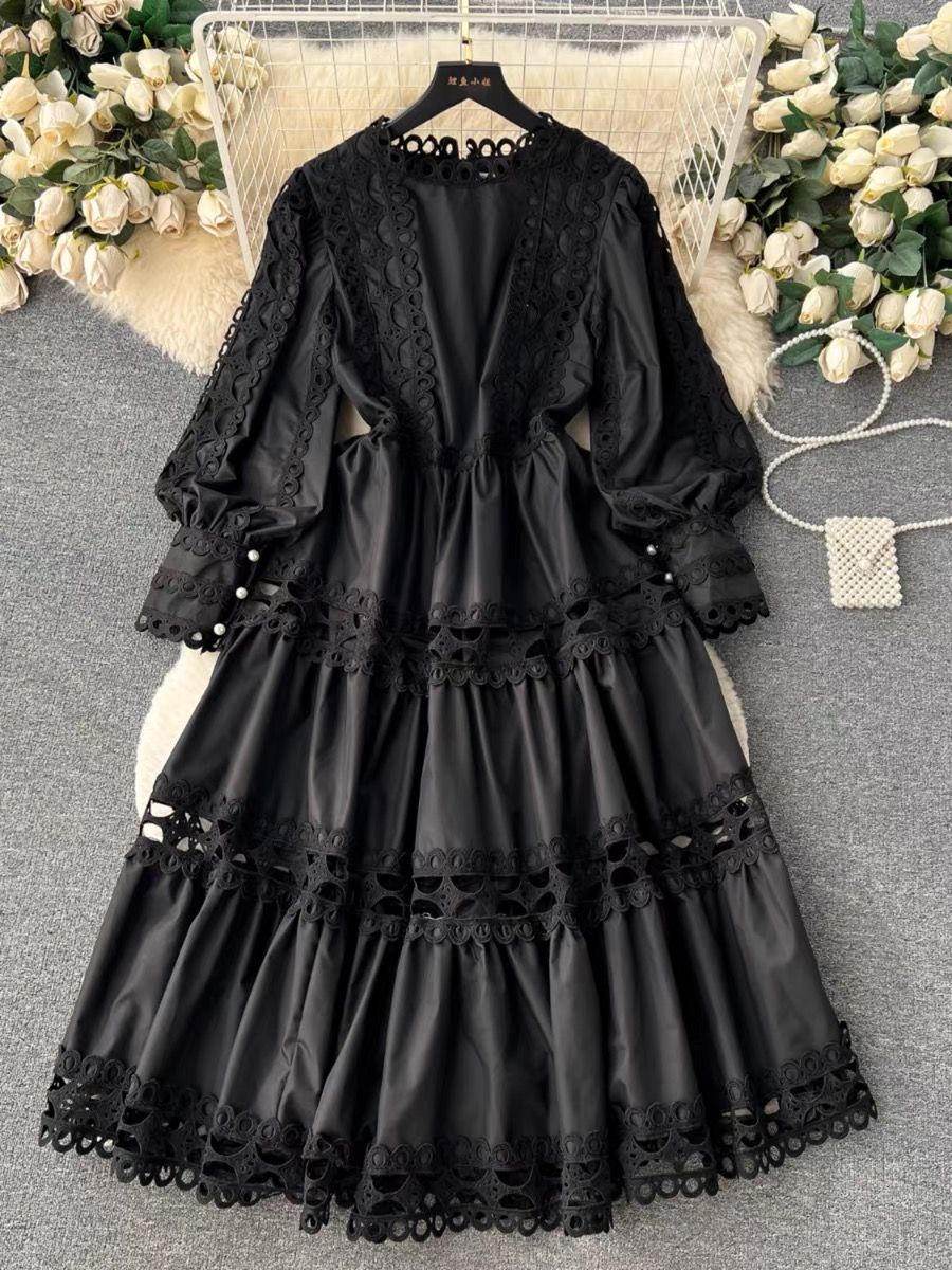 High royal lace dress FD291 image