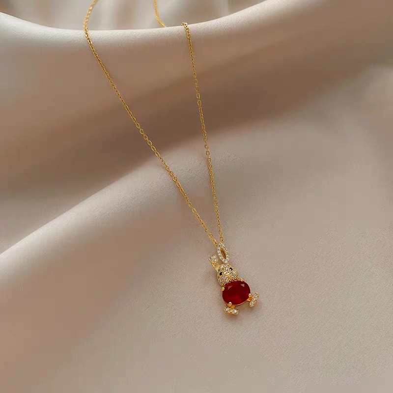 Shinny bunny necklace JW162 image