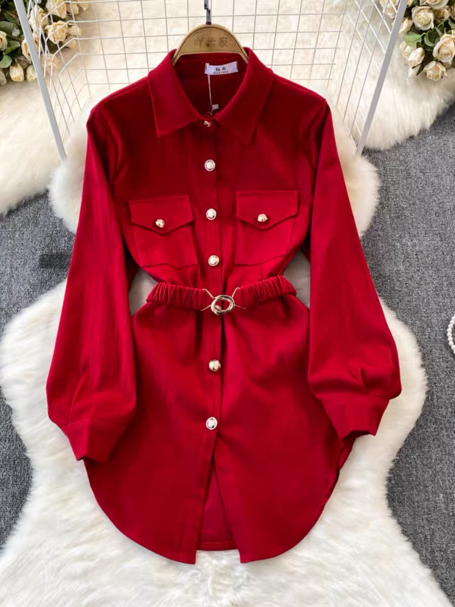 Made for a princess corduroy designer shirt dress  SDZZ862 image