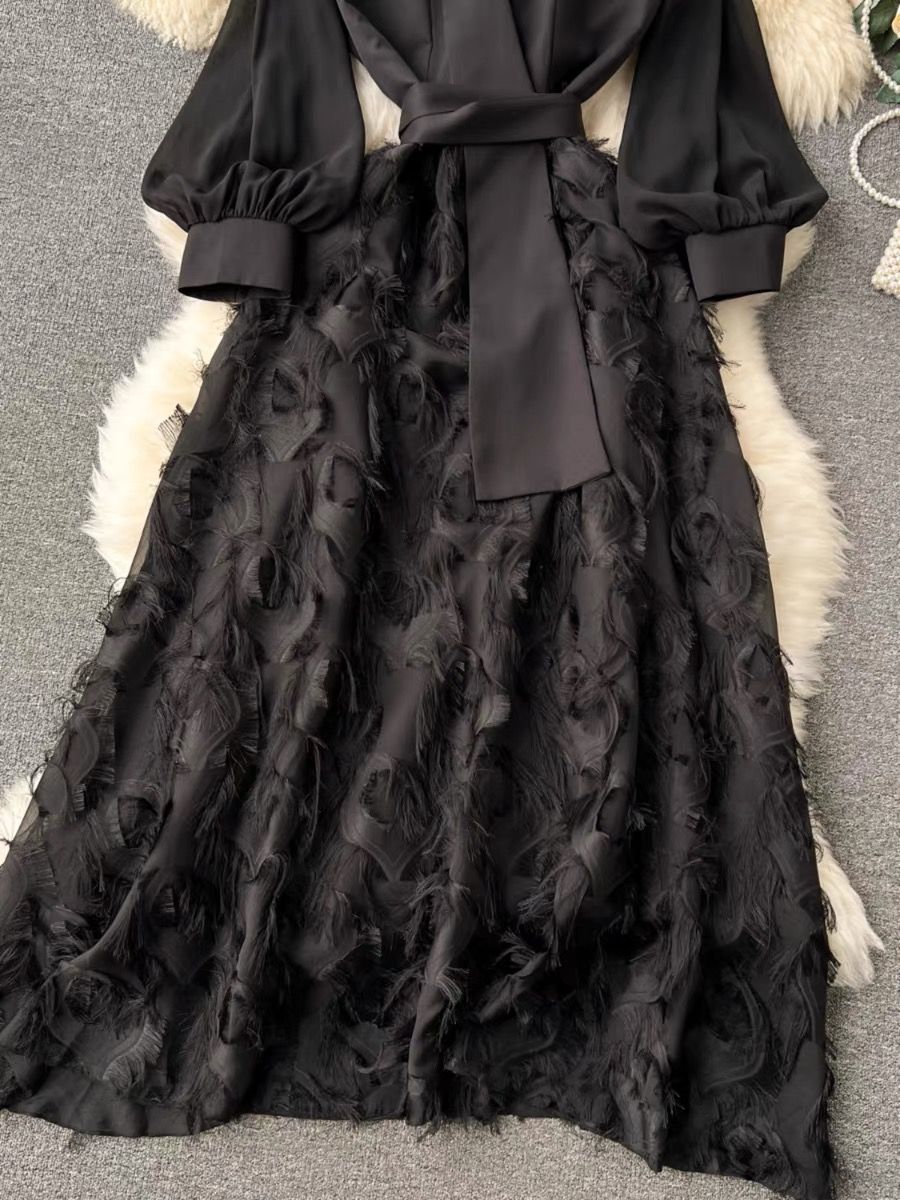 Posh babe fluffy dress EVD191 image