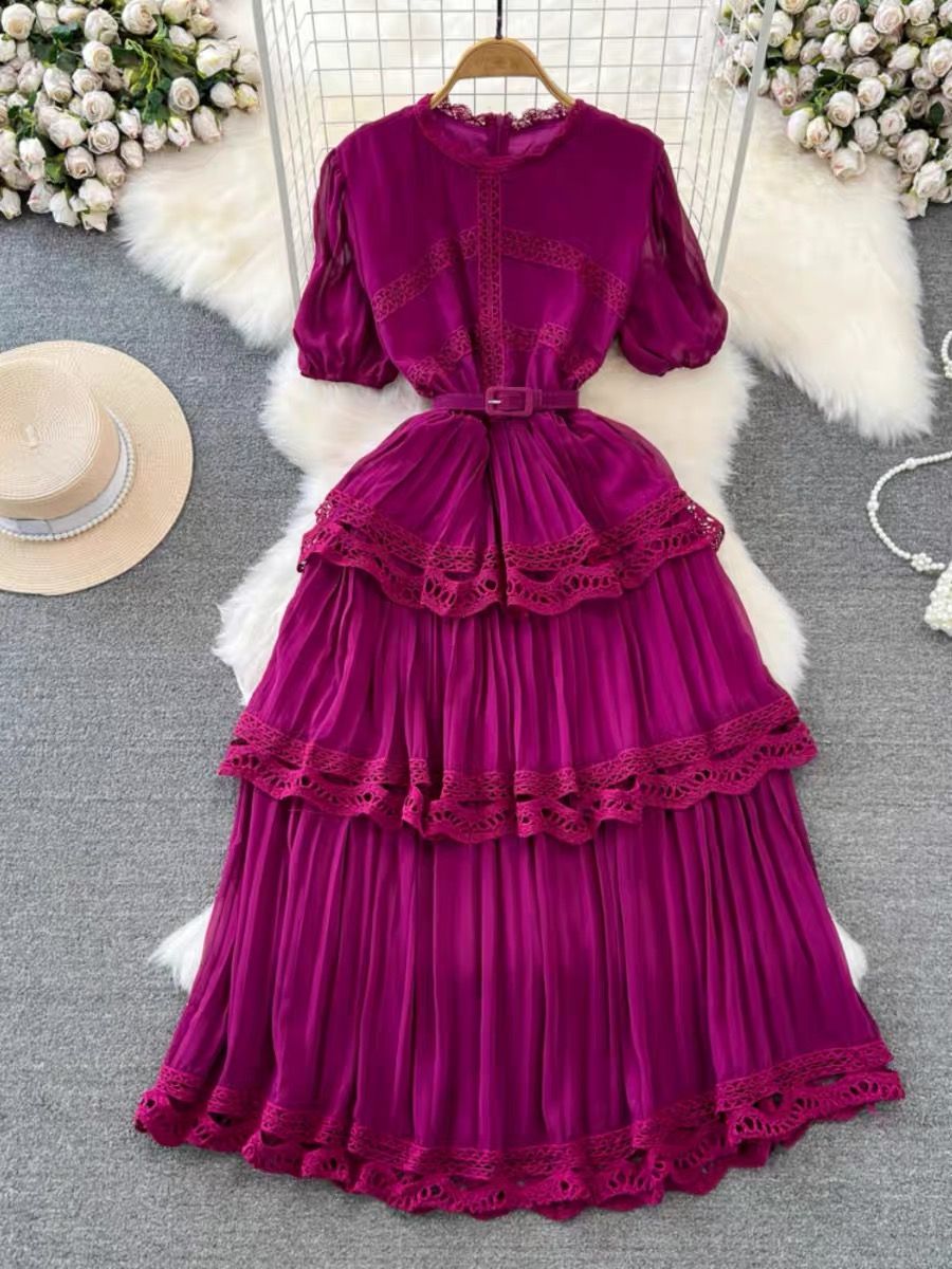 Flaming fashion tulle dress FD425 image