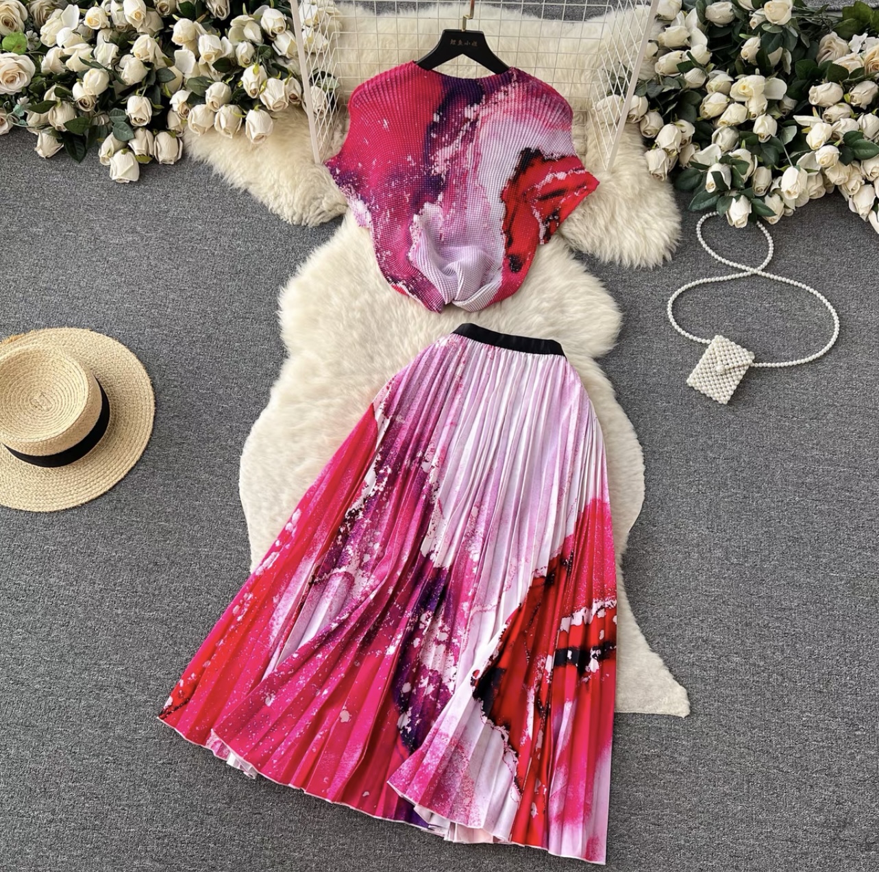 Full length miyaki top & skirt TPZZ2171 image