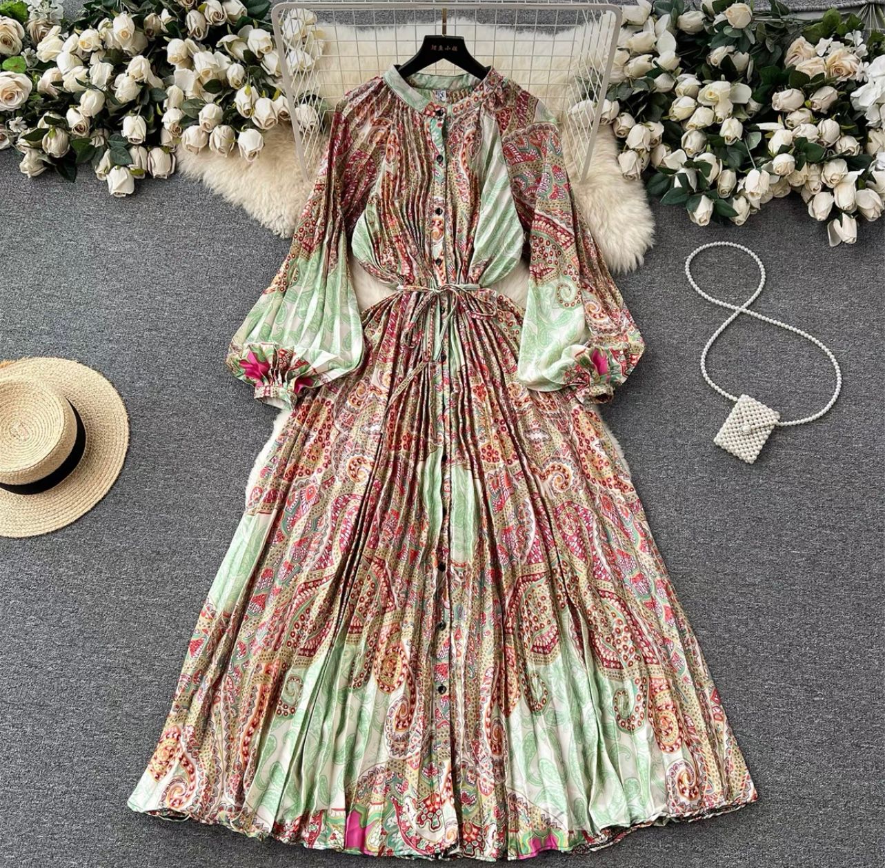 Cute but spoiled print dress FD215 image
