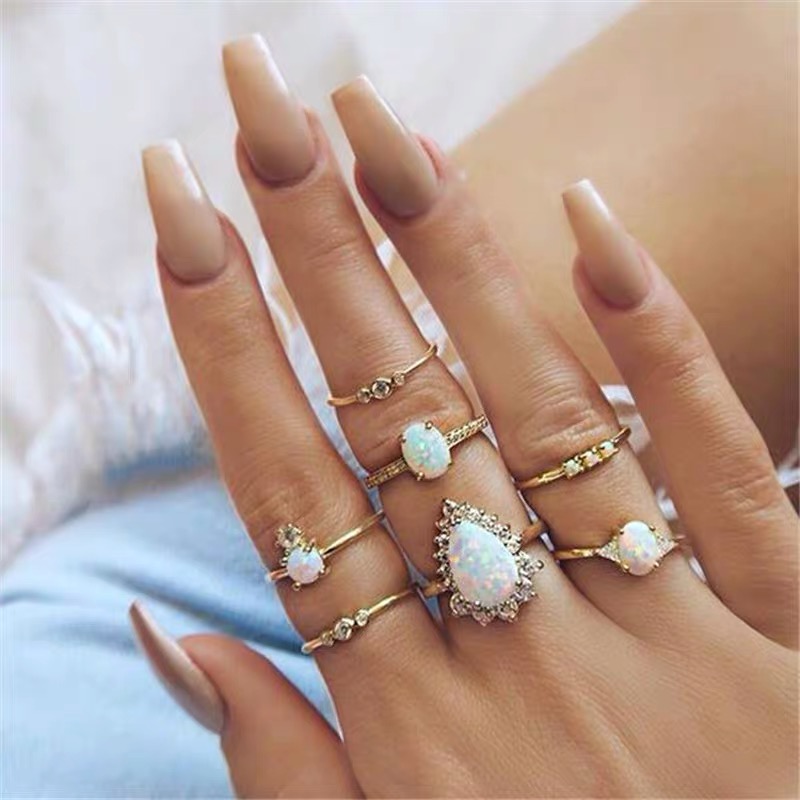 Vintage knuckle rings set JW144 image