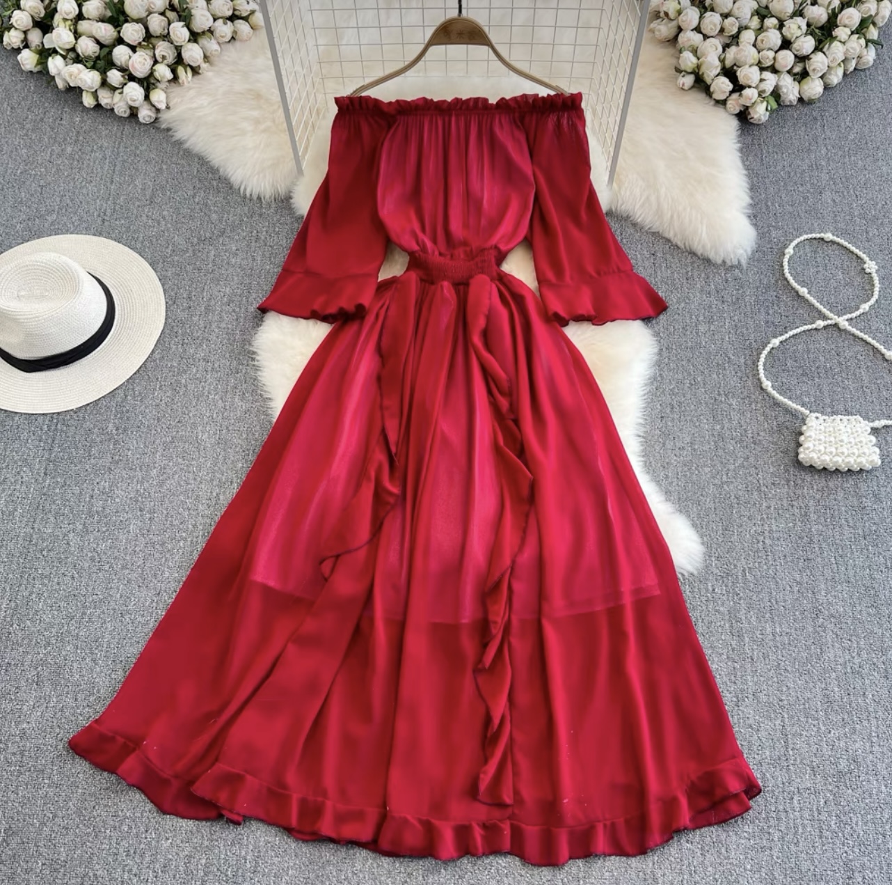 Special moments ruffle dress CD109 image
