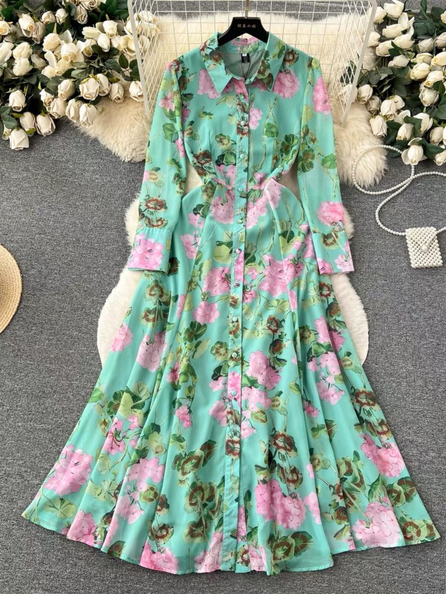 Gala worthy floral dress CD496 image