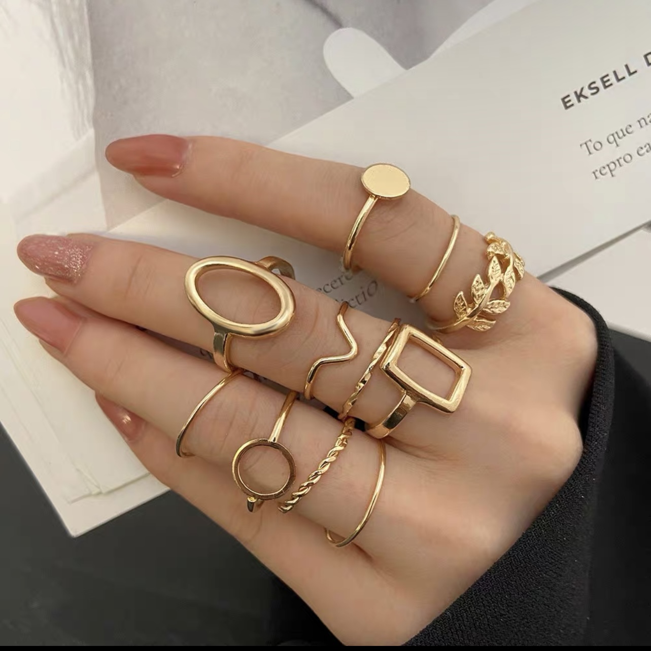 Luxury babe knuckle rings JW168 image