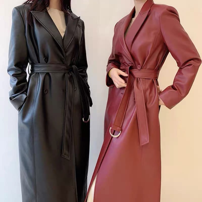 Shine within leather coat COA164 image