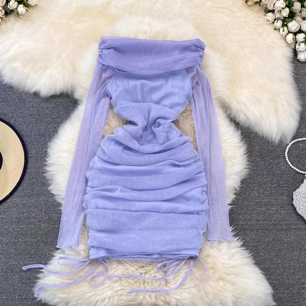 Shimmer away ruched gown CBC62 image