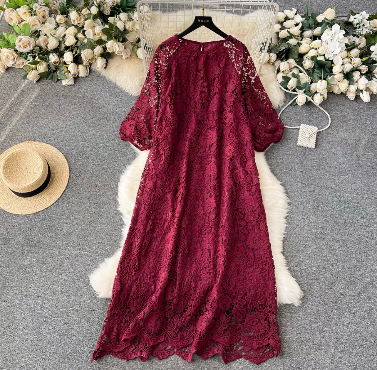 Find me by the beach lace dress FD538 image