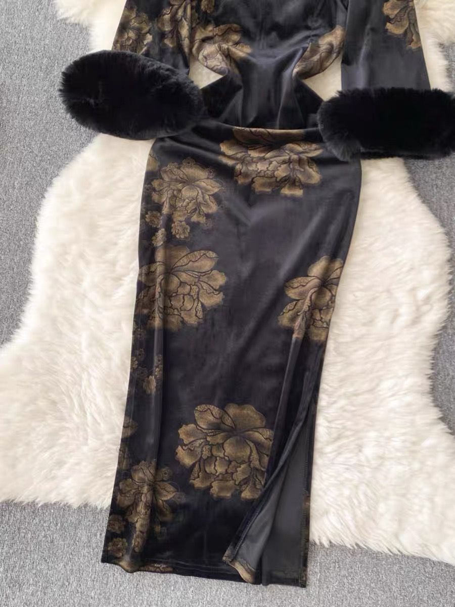 Unforgettable romance qipao dress CBC484 image