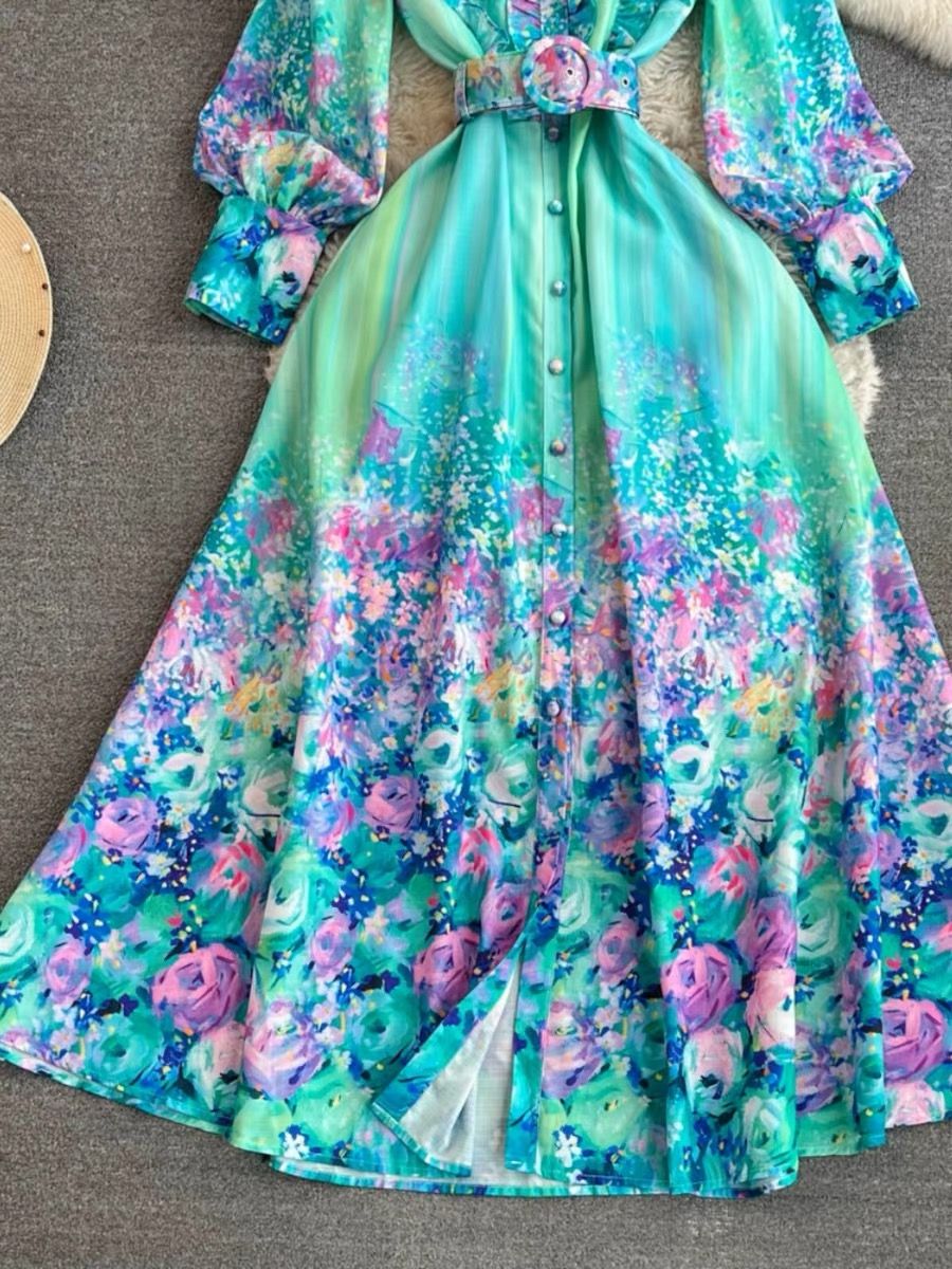 Freyer floral print dress  ED143 image