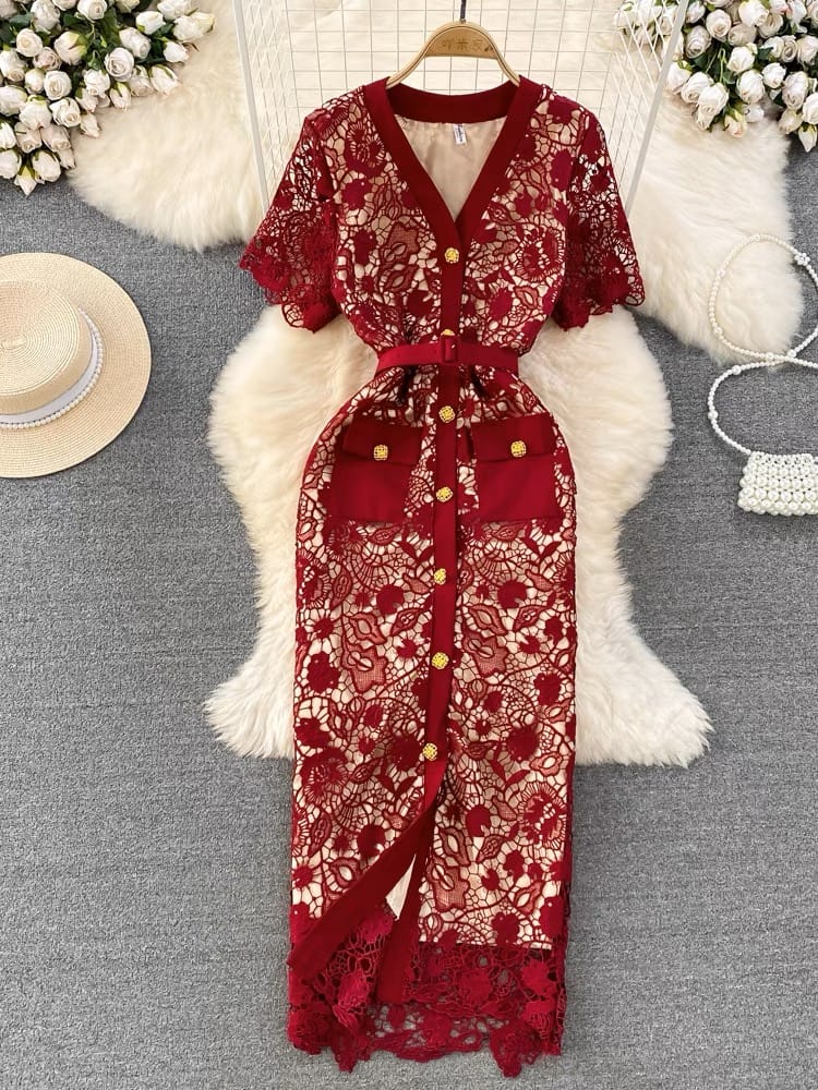 Wifey luxury lace dress FBC28 image