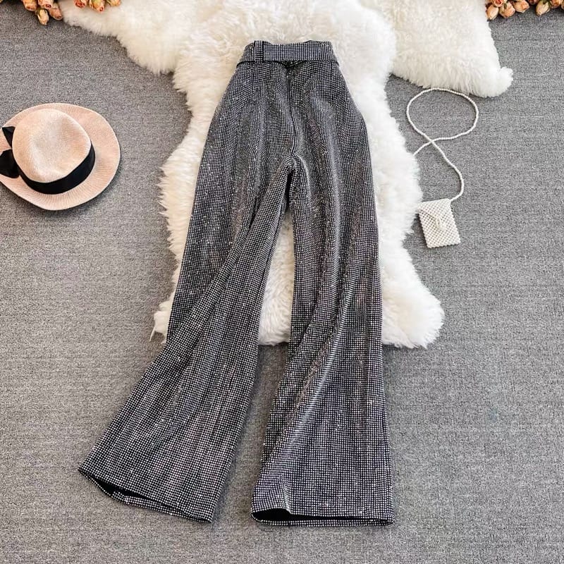 Own the party glitter pants & belt TTPZZ192 image