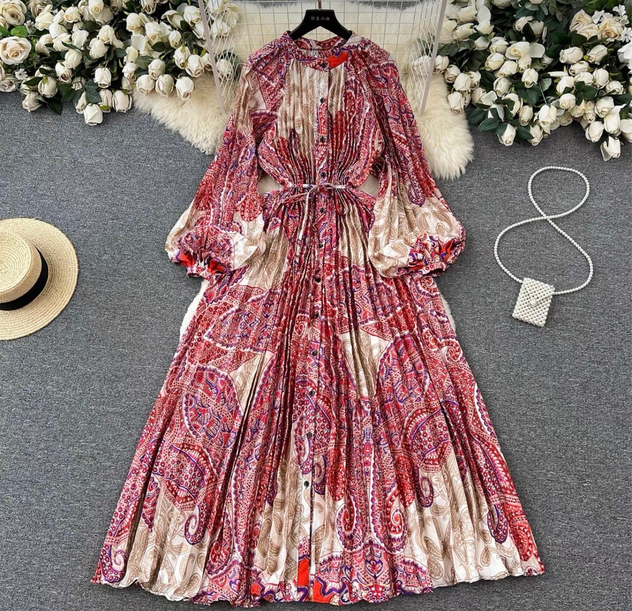 Cute but spoiled print dress FD215 image