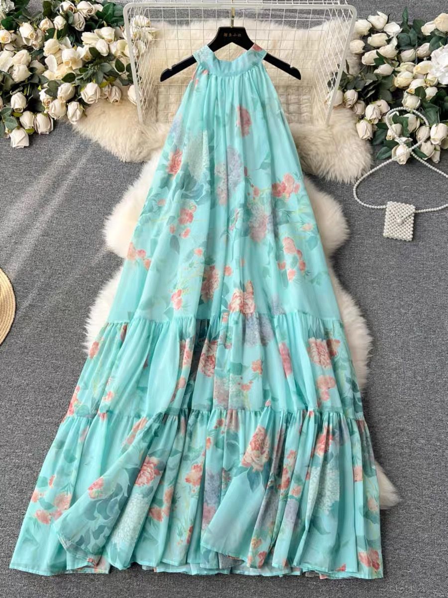 Only good energy chiffon dress CD631 image