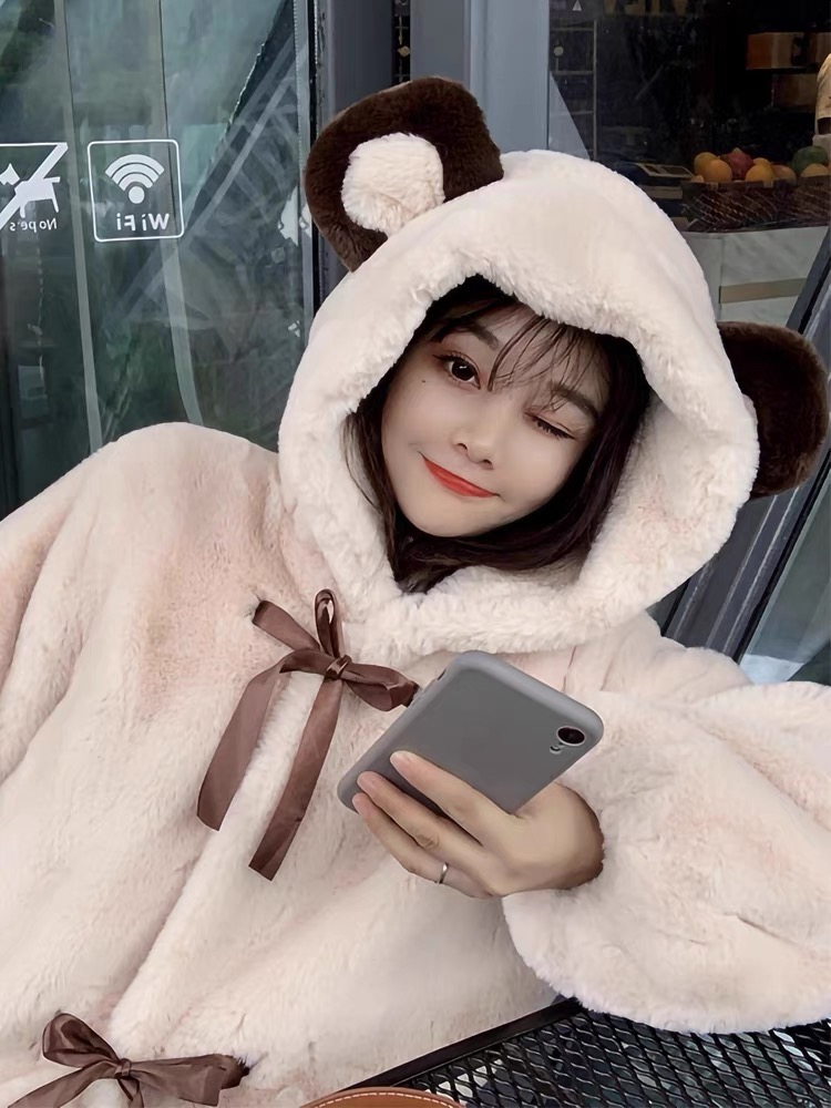 Heart beaker cute fur sweats HOD101 image