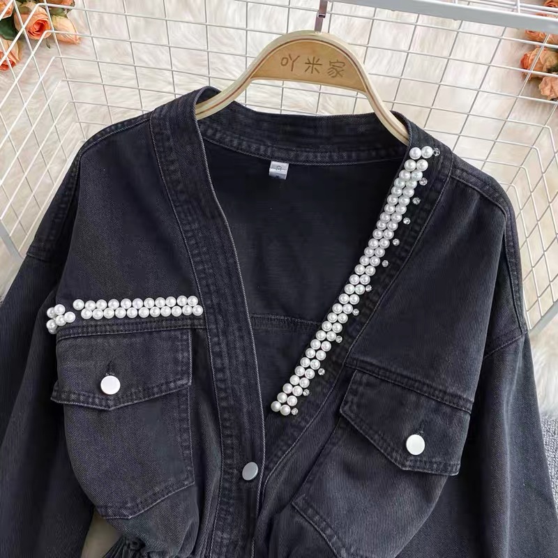 Careless night denim top TZZ848 image