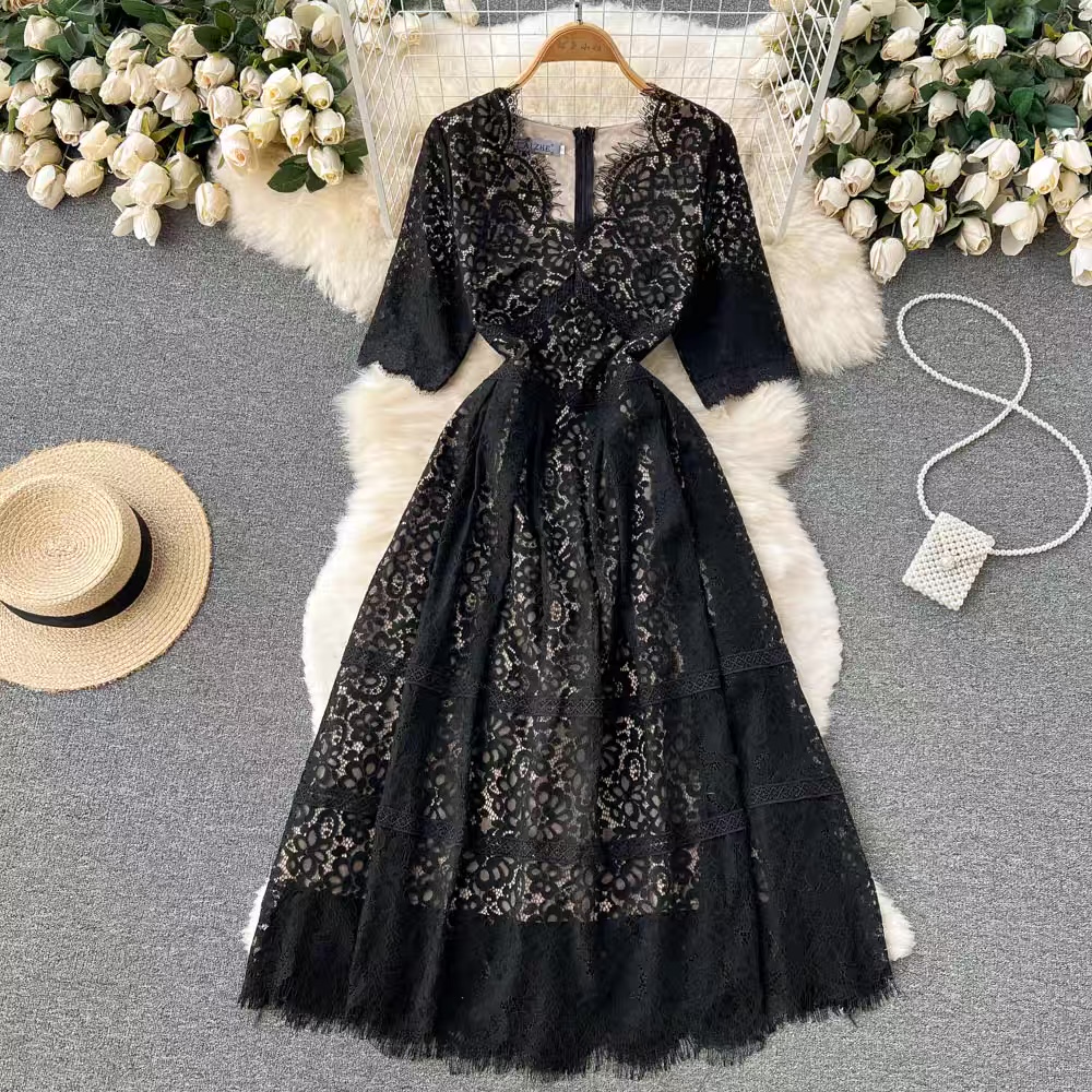 Kind feelings all lace dress FD37 image