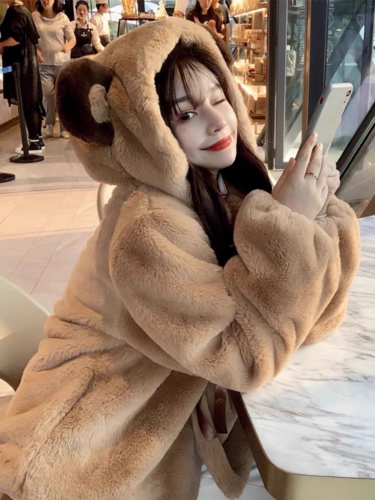 Heart beaker cute fur sweats HOD101 image