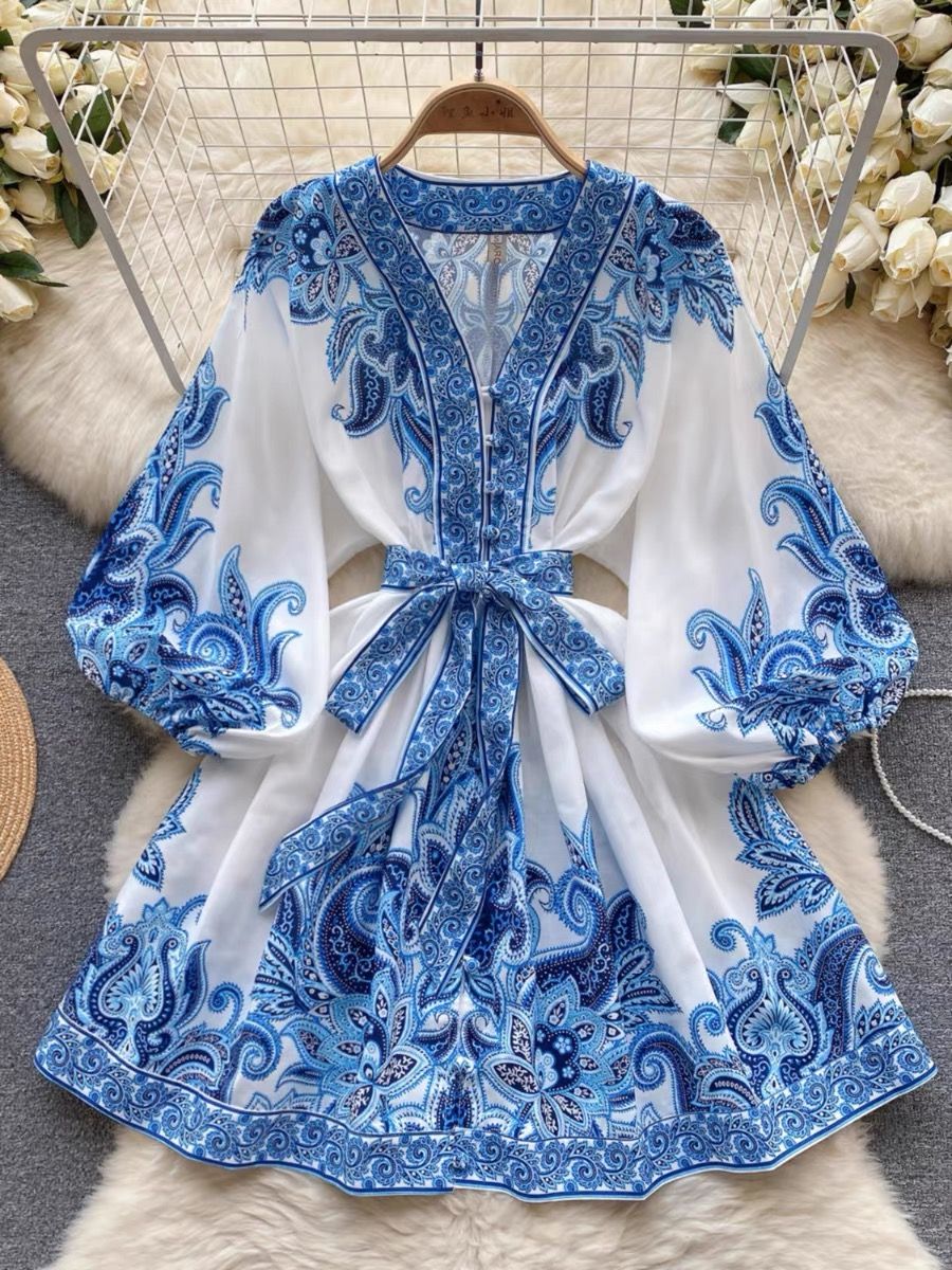 420 blaze print dress ED95 image