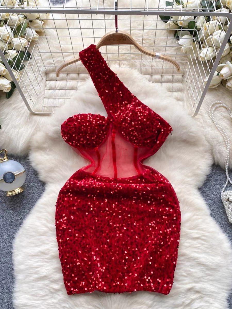 Cheers to the celebrant sequin dress EBC75 image