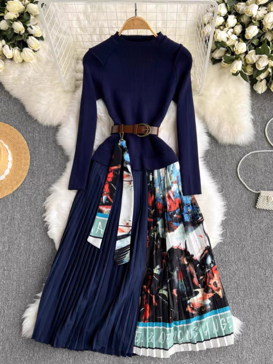 The cross over sweater dress FD562 image