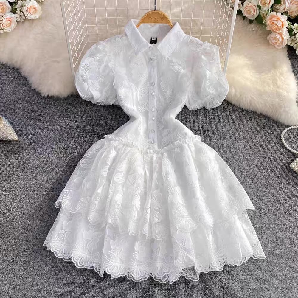Princess treatment  mini lace dress FD90 image