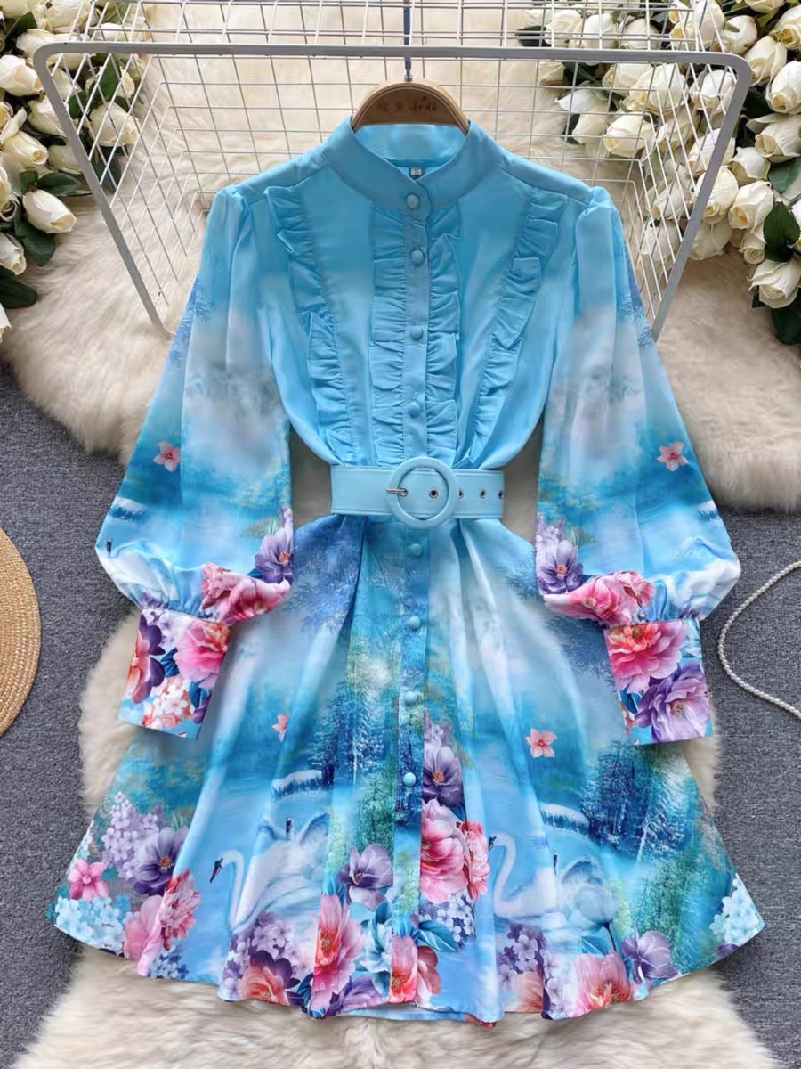 Floral bell dress ED115 image