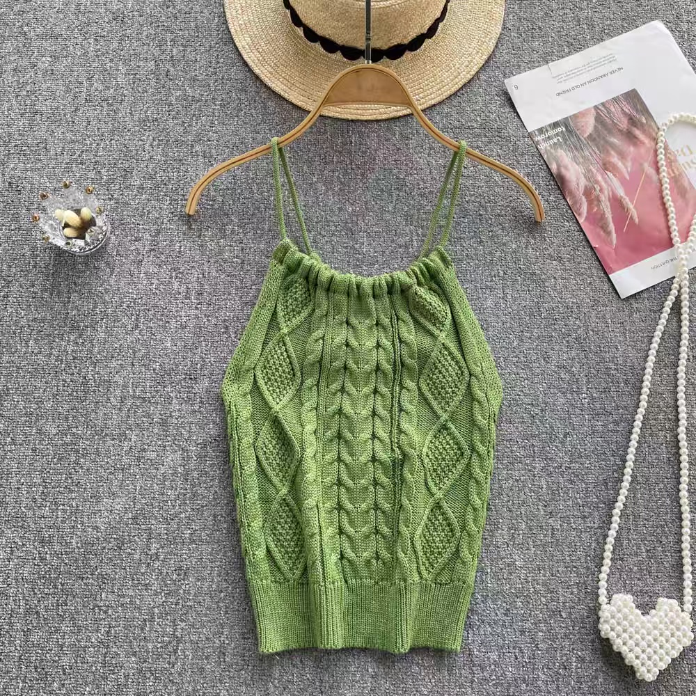 Night in maldives knit top 5KZZ160 image