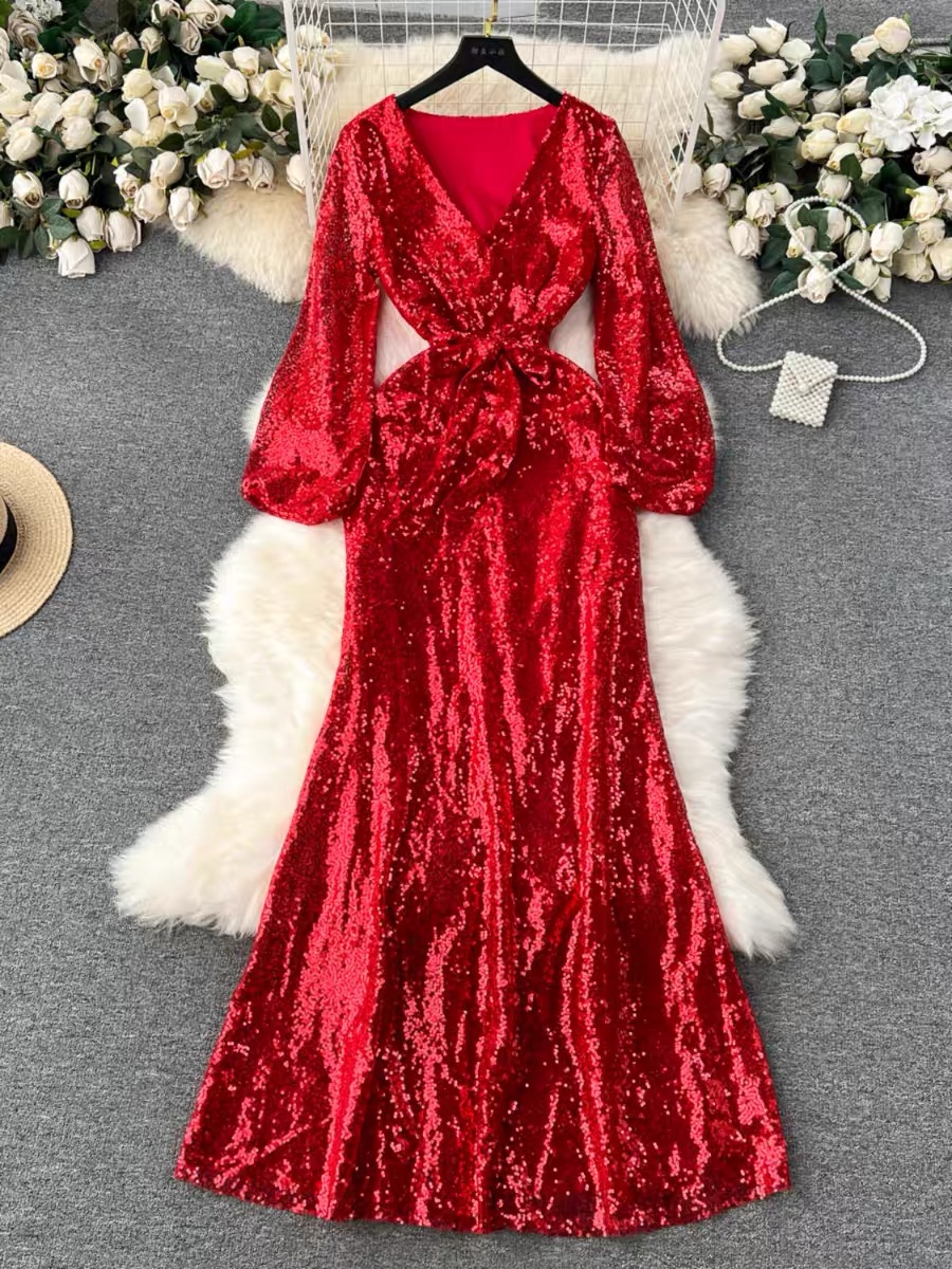 All eyes on me sequin style dress EVD96 image