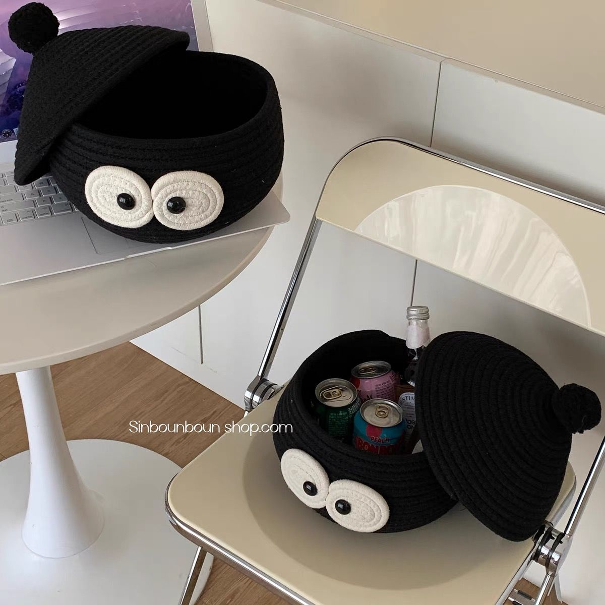 Fancy  mini crotchet storage basket MK125 image