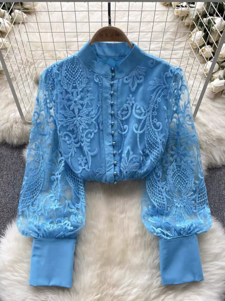 Limited edition designer lace blouse BE244 image