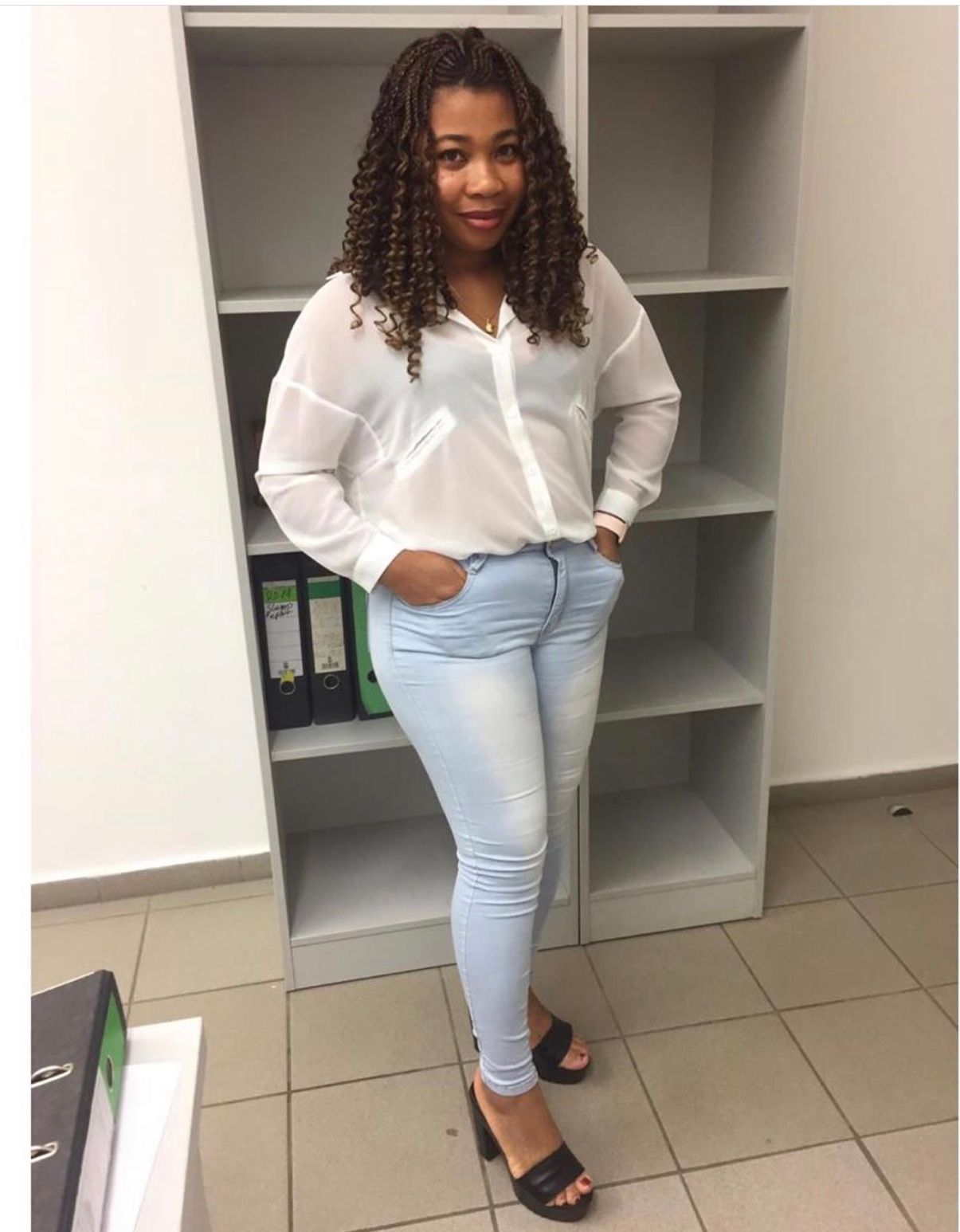 Wall Street style chiffon blouse image