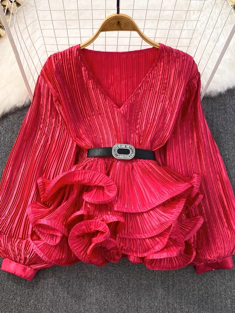 Best in the game blouse & belt BE126 image