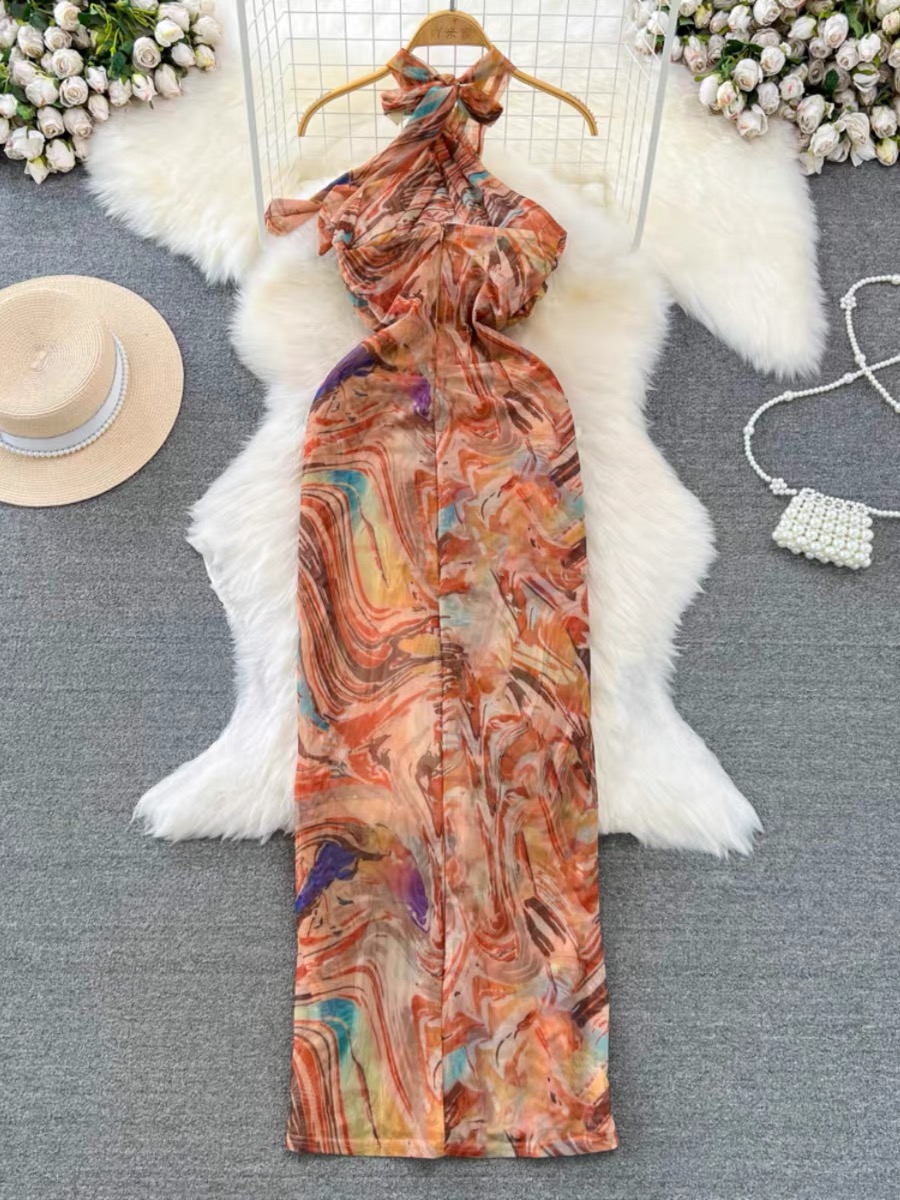 Classy as ever halter dress CBC359 image