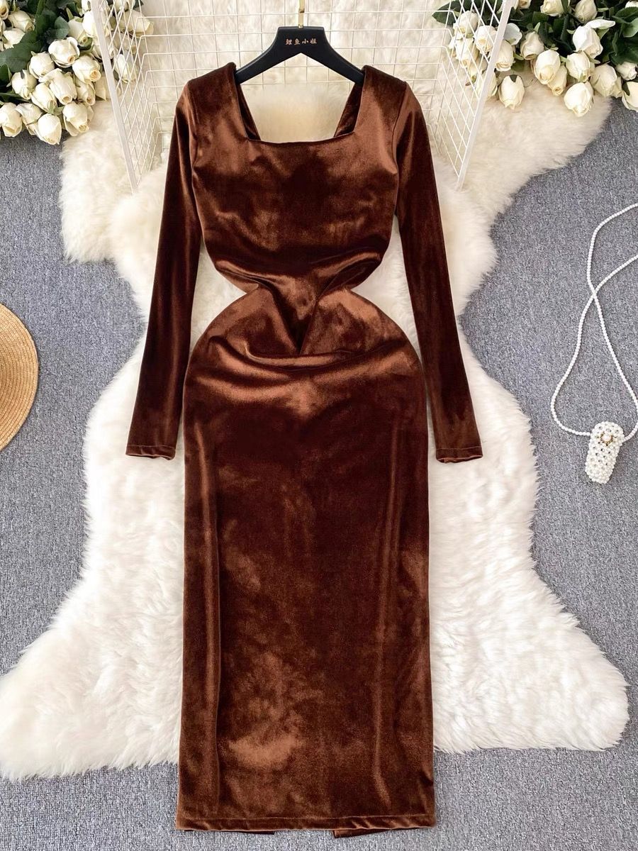 Cashmere meets vintage velvet gown FBC43 image