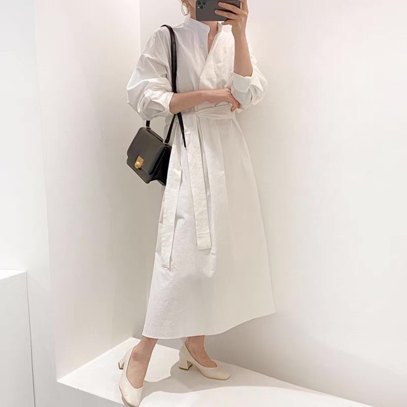 Work formal shirt dress & sweater SDZZ680 image
