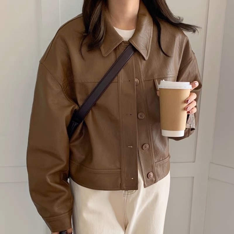 Smell the roses leather jacket LJ117 image