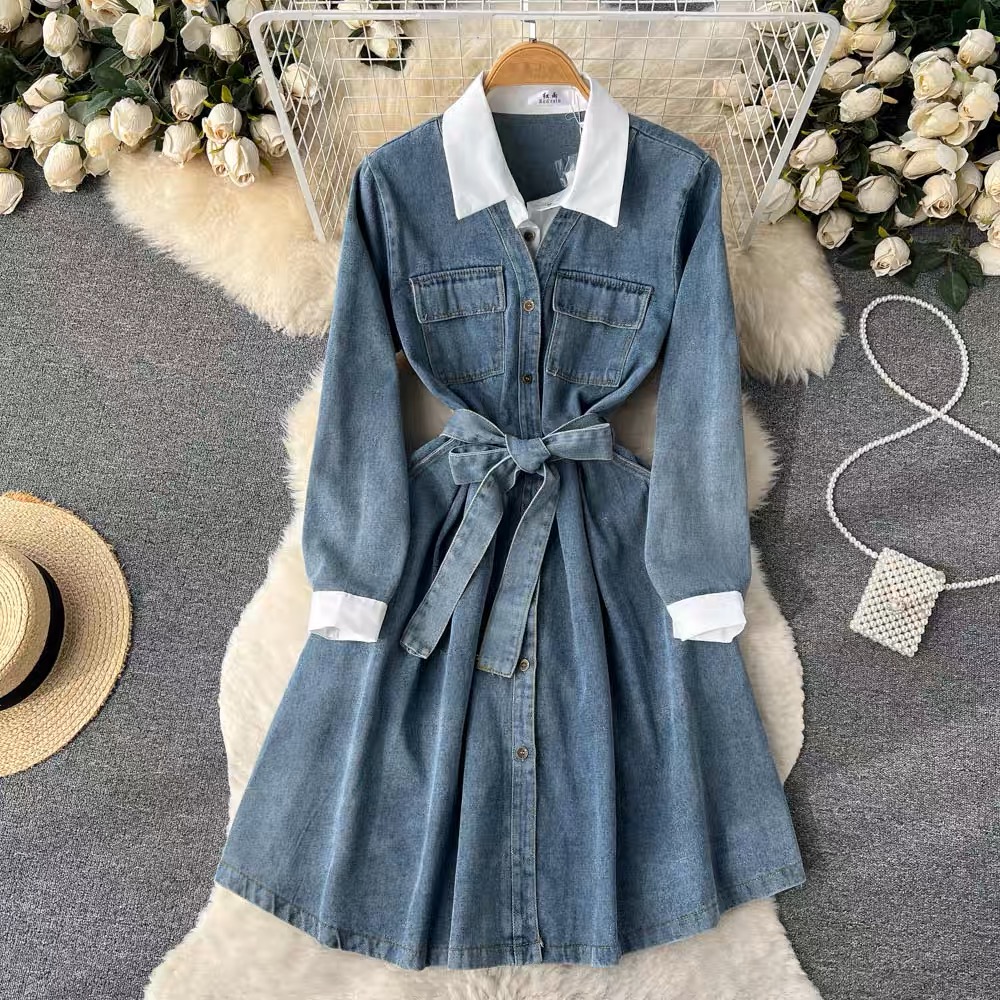 On the verge of slay denim dress DD10 image