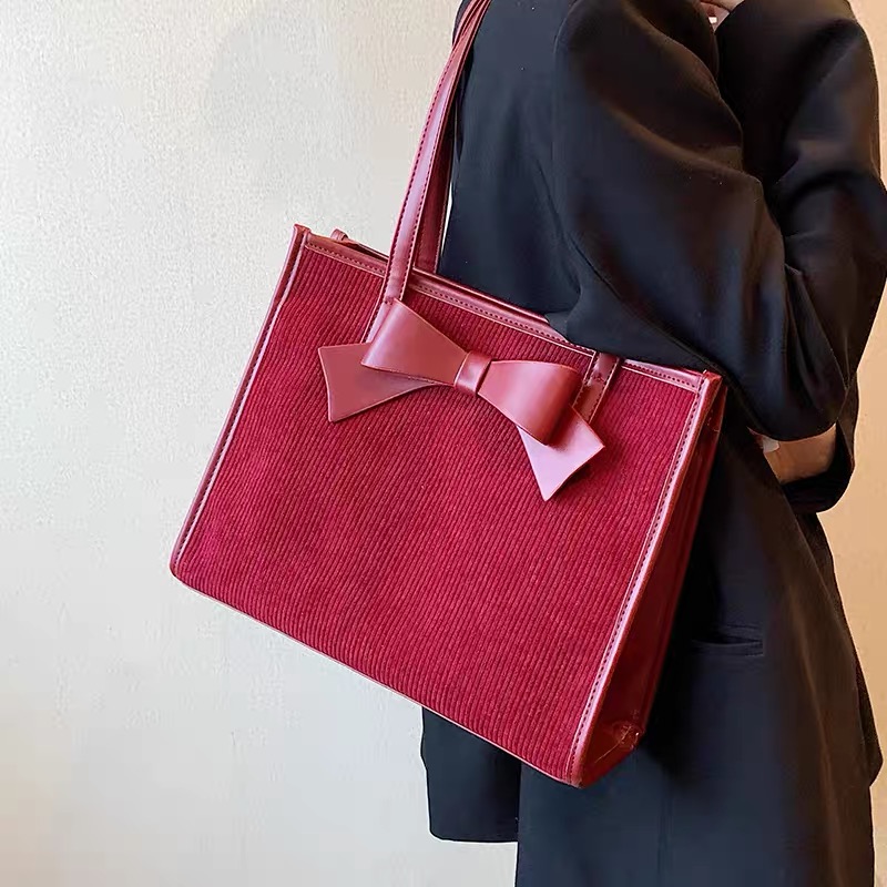 Modern woman corduroy bag BG217 image