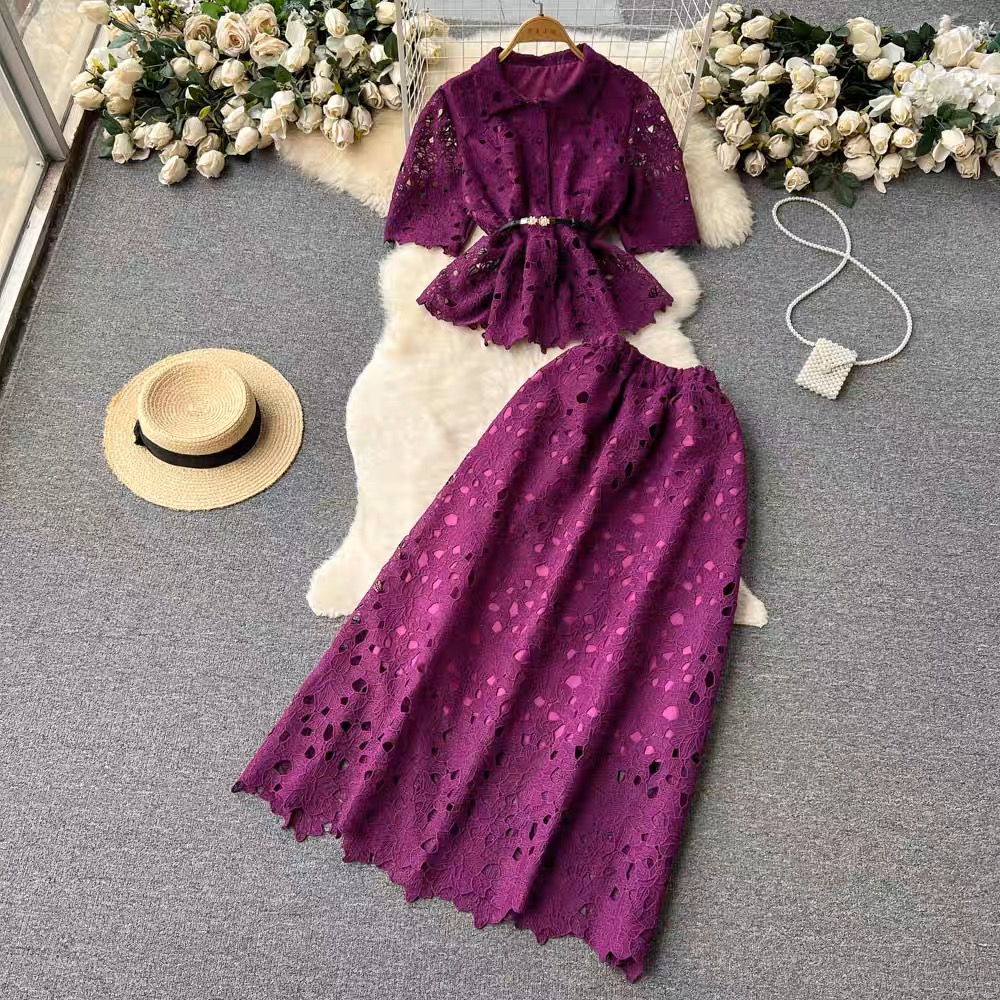 The night life lace set & belt TPZZ1995 image